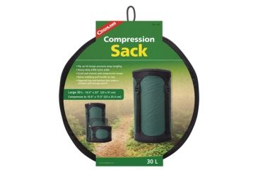 Image of Coghlans Compression Sack, 30L, 10.5x23 Inches, Green, 1123