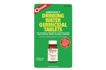 Image of Coghlans Emergency Germicidal Drinking Water Tablets 50 Per Bottle 7620