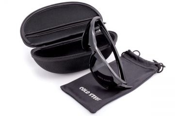 Image of Cold Steel Battle Shades Mark I Sunglasses, Black Gloss Frame, Gray Lens, CS-EW11
