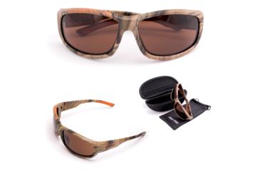 Image of Cold Steel Battle Shades Mark II Sunglasses, Camo Frame, Brown Lens, CS-EW22