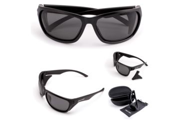 Image of Cold Steel Battle Shades Mark III Sunglasses, Black Matte Frame, Gray Polarized Lens, CS-EW31MP