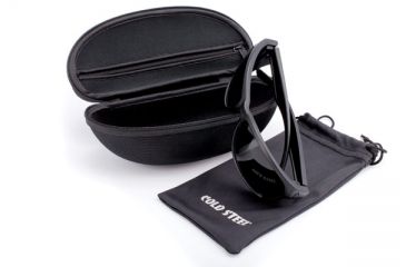 Image of Cold Steel Battle Shades Mark III Sunglasses, Black Matte Frame, Gray Polarized Lens, CS-EW31MP
