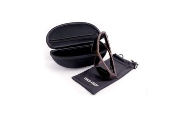 Image of Cold Steel Battle Shades Mark III Sunglasses,Dark Matte Brown Frame,Brown Lens EW33M