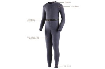 Image of Coldpruf Basic Kid 2pc Navy Lg 60S LG NAVY