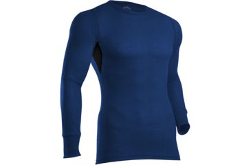 Image of Coldpruf Zephyr Mens Crew Cobalt Md 84AMBL
