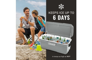 Image of Coleman 316 Series 150-Quart Hard Cooler - Ship In Own Container, Rock Gray/White/Rock Gray, CM1010810001-13