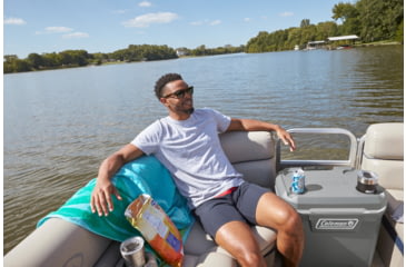 Image of Coleman 316 Series 65-Quart Wheeled Hard Cooler, Rock Gray/White/Rock Gray, CM1010810001-3
