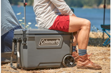 Image of Coleman Convoy 65-Quart Wheeled Hard Cooler, Dark Storm/Black, CM1010810001-39