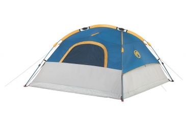 Image of Coleman Flatiron 3-Person Instant Dome Tent W/ Integrated Rainfly, Blue / Gray, 7 x 7 ft 2000024692