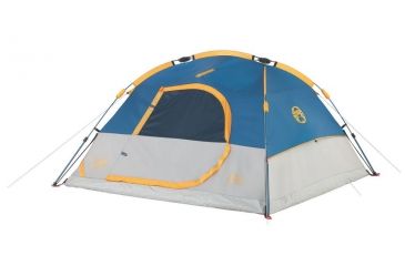 Image of Coleman Flatiron 3-Person Instant Dome Tent W/ Integrated Rainfly, Blue / Gray, 7 x 7 ft 2000024692
