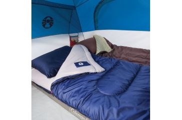 Image of Coleman Flatiron 3-Person Instant Dome Tent W/ Integrated Rainfly, Blue / Gray, 7 x 7 ft 2000024692