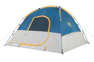 Image of Coleman Flatiron 6-Person Instant Dome Tent W/ Integrated Rainfly, Blue / Gray, 9 x 10 ft 2000024694