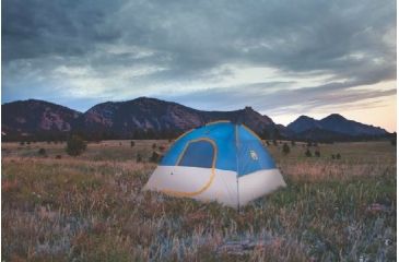 Image of Coleman Flatiron 6-Person Instant Dome Tent W/ Integrated Rainfly, Blue / Gray, 9 x 10 ft 2000024694