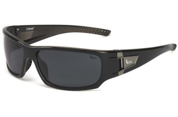 Image of Coleman Grizzly Sunglasses, Shiny Black Frame, Smoke Lens Lens, Polarized, C6030-C1