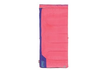 Image of Coleman Kid's 50 Rect Sleeping Bag, Glow In The Dark Design, Interior Tuck Pocket, Pink, 60 x 26 in 2000025289
