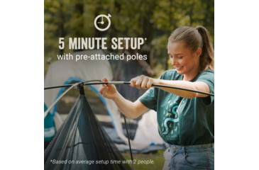 Image of Coleman Skydome Tent 10 Person Blue Nights 5 Minute Setup