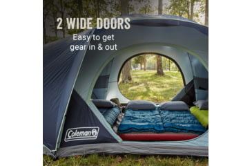Image of Coleman Skydome Tent 10 Person Blue Nights 5 Minute Setup