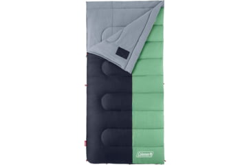 Image of Coleman Biscayne Sleeping Bag, 40F, Big/Tall, Mint/Navy, CM1010410016-2