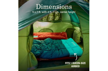 Image of Coleman Sundome Tent 9 X 7 4 Person Spruce Green