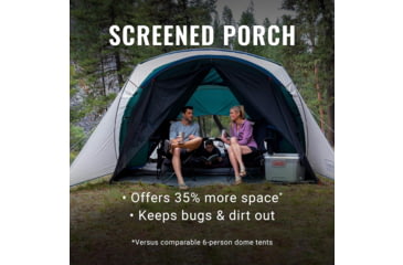 Image of Coleman Tent 6 Person Screened Cabin Evergreen, 2000035608