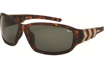 Image of Coleman TR90 Fashion 6504 Polarized Sunglasses - Matte Brown Tortoise Shell Frame, Green Lenses CC2 6504-C2