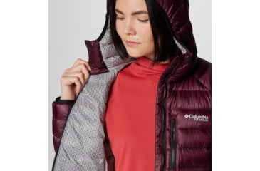 Image of Columbia Arctic Crest Down Hooded Jacket - Womens, Moonvista, Extra Small, 2086071607-XS