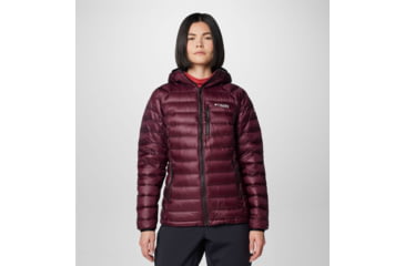 Image of Columbia Arctic Crest Down Hooded Jacket - Womens, Moonvista, Extra Small, 2086071607-XS
