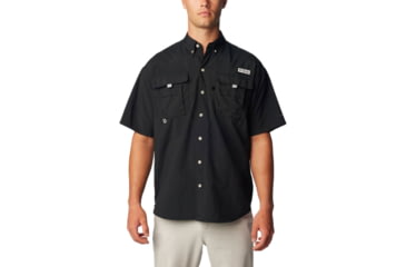 Image of Columbia Bahama II Short Sleeve Shirt - Mens, Black, 2XS, 1011651010BLACKXXS