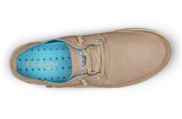 Image of Columbia Bahama Vent Relaxed PFG Boat Shoes - Mens, Oxford Tan, Modern Turq, Medium, 9, 1661511212-9
