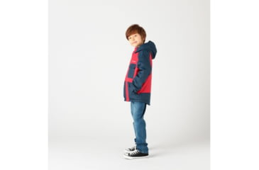 Image of Columbia Casual Slopes Jacket - Boys, Mountain Red Heather, Coll Navy Heather, Small, 1801301613-S