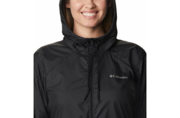 Image of Columbia Center Ridge Windbreaker Jacket - Womens, Black/Black, Small, 1809511013Black, BlackS