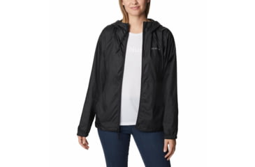 Image of Columbia Center Ridge Windbreaker Jacket - Womens, Black/Black, Small, 1809511013Black, BlackS