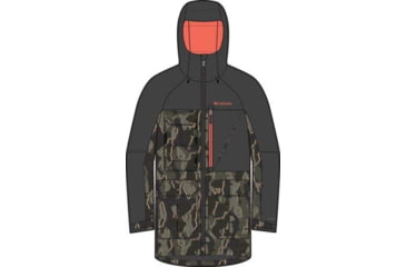 Image of Columbia Coreshot Printed Jacket - Mens, Greenscape Treebark Print/Black, 2XL, 2145121-366-XXL