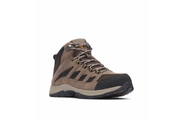 Image of Columbia Crestwood Mid Waterproof Hiking Boot - Mens, Cordovan/Squash, 11.5, 176ovah8