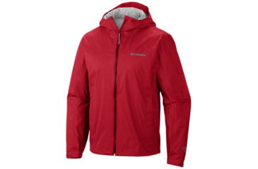 Image of Columbia EvaPOURation Jacket - Men's-Mountain Red-Small