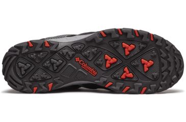 Image of Columbia Firecamp Knit Trail Shoes - Mens, Graphite/Fiery Red, Medium, 9.5, 1831931053-9.5