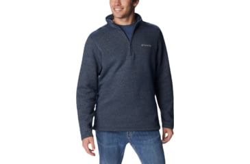 Image of Columbia Great Hart Mountain III Half Zip Sweatshirt - Mens, Collegiate Navy Heather, 2XL, 1625231465-XXL