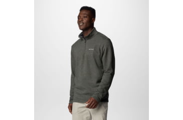 Image of Columbia Great Hart Mountain III Half Zip Sweatshirt - Mens, Greenscape Heather, Large, 1625231366-L
