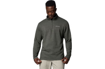 Image of Columbia Great Hart Mountain III Half Zip Sweatshirt - Mens, Greenscape Heather, Large, 1625231366-L