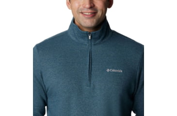 Image of Columbia Great Hart Mountain III Half Zip Sweatshirt - Mens, Night Wave Heather, Large, 1625231414NgtWveHthL