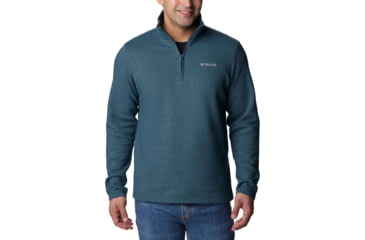 Image of Columbia Great Hart Mountain III Half Zip Sweatshirt - Mens, Night Wave Heather, Large, 1625231414NgtWveHthL