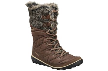 Image of Columbia Heavenly Omni-Heat Knit Winter Boot - Women's-Tobacco/Dark-Medium-6