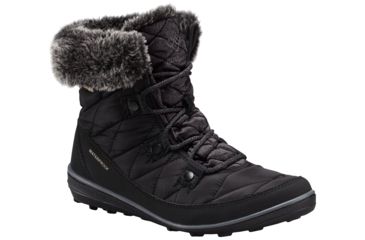 Image of Columbia Heavenly Shorty Organza II Omni-Heat Winter Boot - Women's-Black/Silver Sage-Medium-6.5