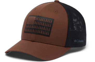 Image of Columbia Mesh Tree Flag Ball Cap, Tobacco/Black, Small/Medium, 1837101-256-S/M