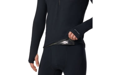 Image of Columbia Midweight Stretch Long Sleeve Half Zip, Black, 2XL - Mens, 1638571010-XXL