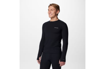 Image of Columbia Omni-Heat Helix Baselayer Crew - Mens, Black, Large, 2095011010-L