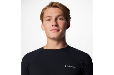 Image of Columbia Omni-Heat Helix Baselayer Crew - Mens, Black, Large, 2095011010-L