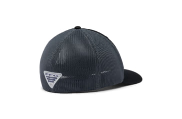 Image of Columbia PFG Mesh Fish Flag Ball Cap, Black/Graphite, 2XL, 1836811010Bck,GrtXXL