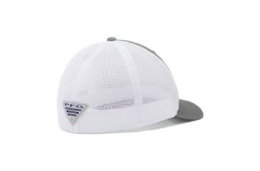 Image of Columbia PFG Mesh Fish Flag Ball Cap, Titanium/White, 2XL, 1836811049Ttnm,WhtXXL