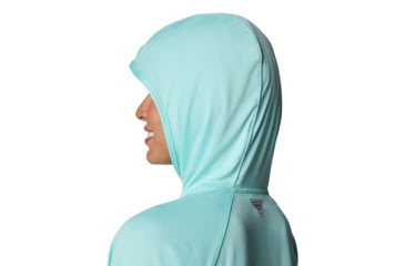 Image of Columbia PFG Tidal Tee II Hoodie - Womens, Gulf Stream, S, 2113691-499-S